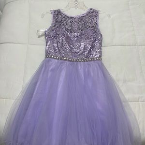 Size 2 short purple party dress from Macy’s